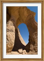 Framed Tin Ghalega Rock Formation, Red Rhino Arch, Fezzan, Libya