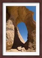 Framed Tin Ghalega Rock Formation, Red Rhino Arch, Fezzan, Libya