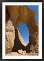 Framed Tin Ghalega Rock Formation, Red Rhino Arch, Fezzan, Libya