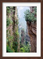 Framed Stone Spires, Zhangjiajie National Forest Park, Hunnan, China