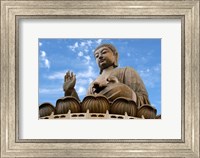 Framed Tian Tan Buddha Statue, Ngong Ping, Lantau Island, Hong Kong, China