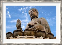Framed Tian Tan Buddha Statue, Ngong Ping, Lantau Island, Hong Kong, China