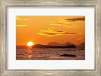Framed Sunset, Antarctic Peninsula, Antarctica