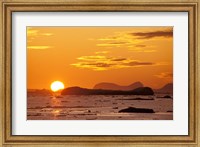 Framed Sunset, Antarctic Peninsula, Antarctica