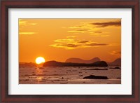 Framed Sunset, Antarctic Peninsula, Antarctica