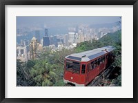 Framed Peak Tram, Victoria Peak, Hong Kong, China