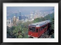 Framed Peak Tram, Victoria Peak, Hong Kong, China