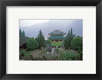 Framed Temple of Quyuan, Three Gorges, Yangtze River, China