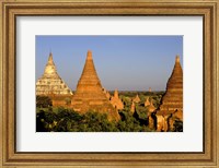 Framed Temples of Bagan Surrounded by Trees, Bagan, Myanmar