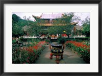 Framed Temple Beauty of Bamboo Village, Kunming, China