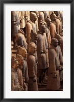 Framed Terra Cotta Warriors at Emperor Qin Shihuangdi's Tomb, China