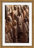 Framed Terra Cotta Warriors at Emperor Qin Shihuangdi's Tomb, China