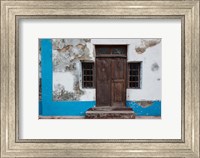 Framed Traditional carved door in Quirmbas National Park, Ibo Island, Morocco