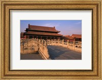 Framed Traditional Architecture in Forbidden City, Beijing, China
