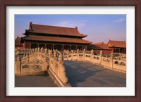 Framed Traditional Architecture in Forbidden City, Beijing, China