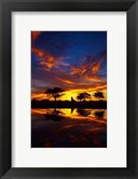 Framed Sunrise, Okaukuejo Rest Camp, Etosha National Park, Namibia