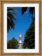 Framed Swakopmund lighthouse (1903), Swakopmund, Namibia