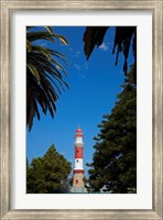 Framed Swakopmund lighthouse (1903), Swakopmund, Namibia