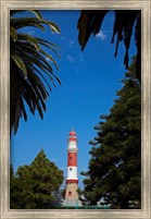 Framed Swakopmund lighthouse (1903), Swakopmund, Namibia