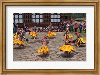 Framed Ura Yakchoe Festival, Bumthang, Bhutan