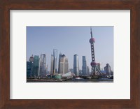 Framed View from The Bund of the modern Pudong area, Shanghai, China