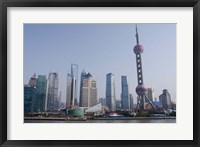 Framed View from The Bund of the modern Pudong area, Shanghai, China