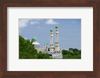 Framed Water Village Mosque, Bandar Seri Begawan, Darussalam, Brunei, Borneo