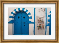 Framed Tunisia, Cap Bon, Hammamet, Medina door