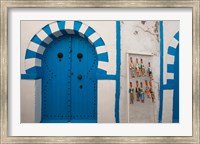 Framed Tunisia, Cap Bon, Hammamet, Medina door