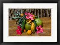 Framed Tropical Fruit on Praslin Island, Seychelles