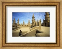 Framed West African Man at Mosque, Mali, West Africa