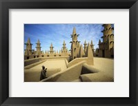 Framed West African Man at Mosque, Mali, West Africa