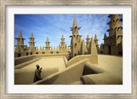 Framed West African Man at Mosque, Mali, West Africa