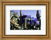Framed Villa Exterior, Jardin Majorelle and Museum of Islamic Art, Marrakech, Morocco