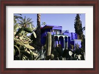 Framed Villa Exterior, Jardin Majorelle and Museum of Islamic Art, Marrakech, Morocco
