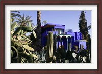 Framed Villa Exterior, Jardin Majorelle and Museum of Islamic Art, Marrakech, Morocco