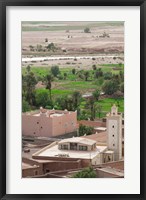 Framed Village in Late Afternoon, Amerzgane, South of the High Atlas, Morocco