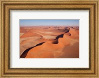 Framed View of Namib Desert sand dunes, Namib-Naukluft Park, Sossusvlei, Namibia, Africa