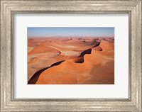 Framed View of Namib Desert sand dunes, Namib-Naukluft Park, Sossusvlei, Namibia, Africa