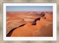 Framed View of Namib Desert sand dunes, Namib-Naukluft Park, Sossusvlei, Namibia, Africa