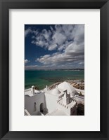 Framed Tunisia, Cap Bon, Gulf of Hammamet from the Kasbah