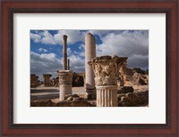 Framed Tunisia, Carthage, Antonine Bath Ancient Architecture