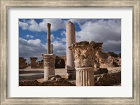 Framed Tunisia, Carthage, Antonine Bath Ancient Architecture