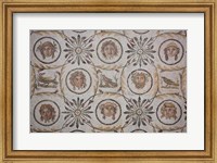 Framed Tunisia, El Jem, El Jem Museum, Roman-era mosaic
