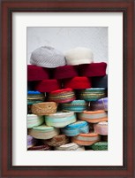 Framed Tunisia, Grand Souq des Chechias, Market, Fez hats