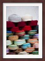 Framed Tunisia, Grand Souq des Chechias, Market, Fez hats