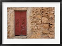 Framed Tunisia, Ksour Area, Ezzahra, village doorway