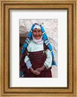 Framed Tunisia, Ksour Area, Matmata, older Berber woman