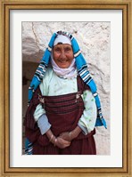 Framed Tunisia, Ksour Area, Matmata, older Berber woman