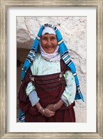 Framed Tunisia, Ksour Area, Matmata, older Berber woman
